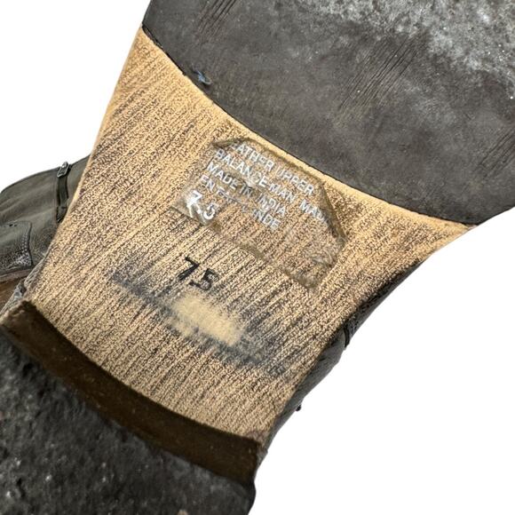 Seychelles Weekenders Distressed Leather Moto Boots 7.5 Brown Ankle Booties Edgy - Picture 9 of 10